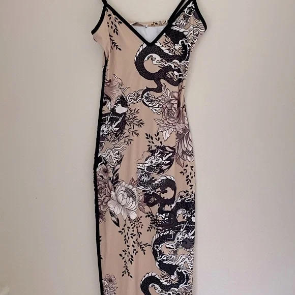 Fashion Nova | Dresses | Fashion Nova Bodycon Oriental Maxi Dress New  Unworn Summer Sale To 96 | Poshmark